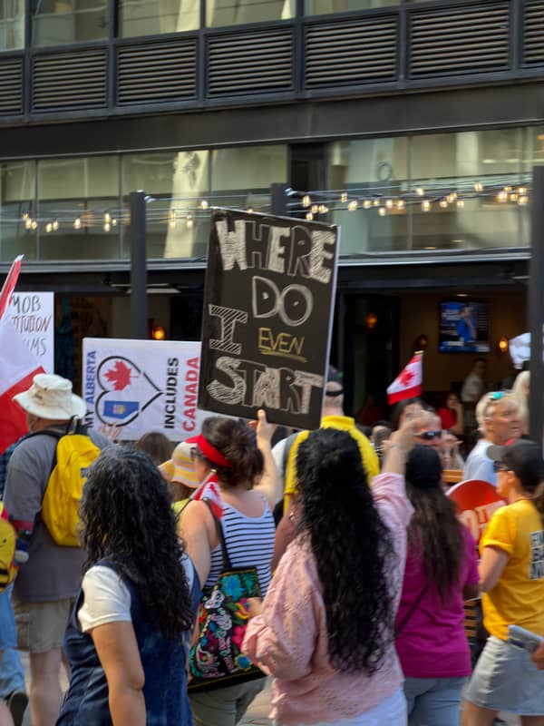 Handmade sign: Where do I even start